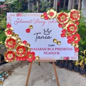 Bunga Papan Kertas Bintang Florist Sidoarjo