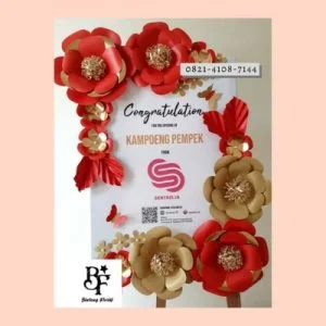 Bunga Papan Kertas Bintang Florist Sidoarjo